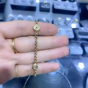 SOLD 14k Yellow Gold Evil Eye Bracelet